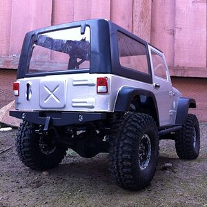 SCx10 with RC Rock Armor Rear bumper and Hitch