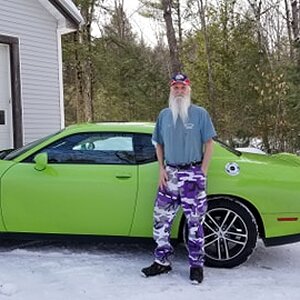 Stock when I Bought My Baby Dodge Challenger all only green,