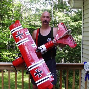Me with Fokker D 7 on Deck