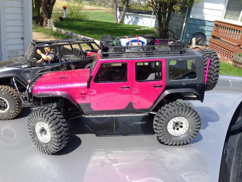 Pink JK body i painted for my wife!