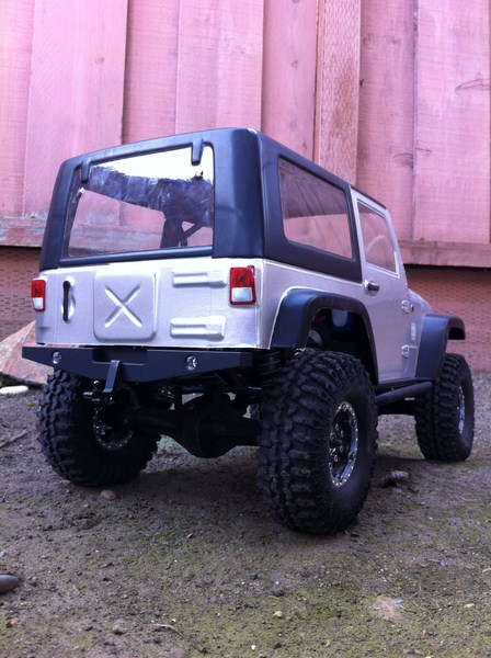 SCx10 with RC Rock Armor Rear bumper and Hitch